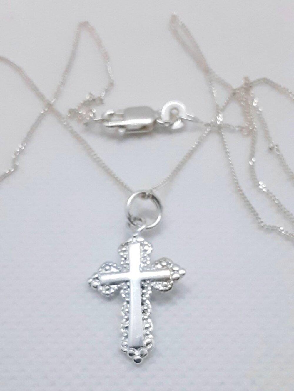 NEW 925 silver cross pendant - Picture 10 of 10